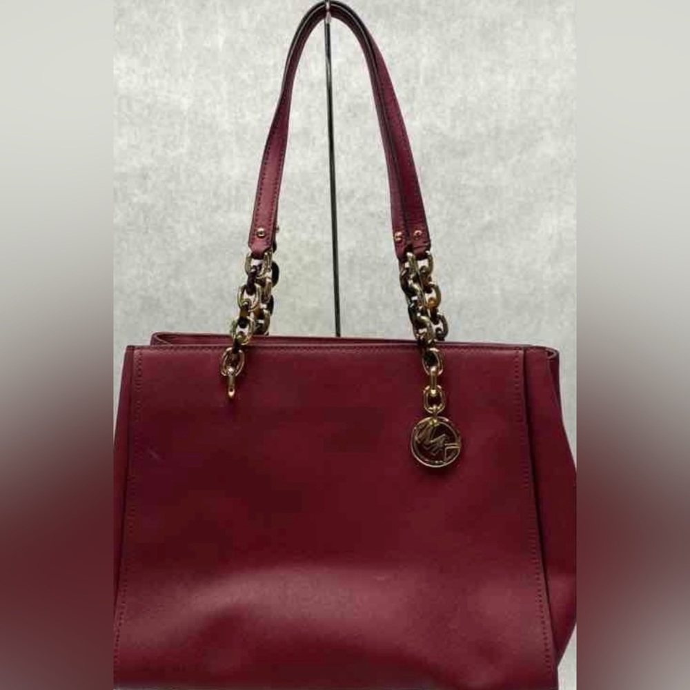 Michael Kors  MD Cynthia Cross Grain Leather Satchel - Picture 2 of 10